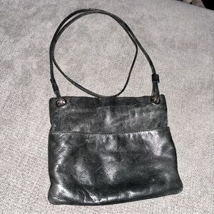 MARGOT Black Soft Leather Crossbody Bag